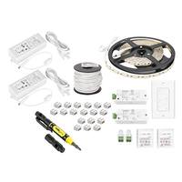Task Lighting 16' 12 volt 3000K Natural White Duo Wireless Controller Dimmable Tape Light Kit